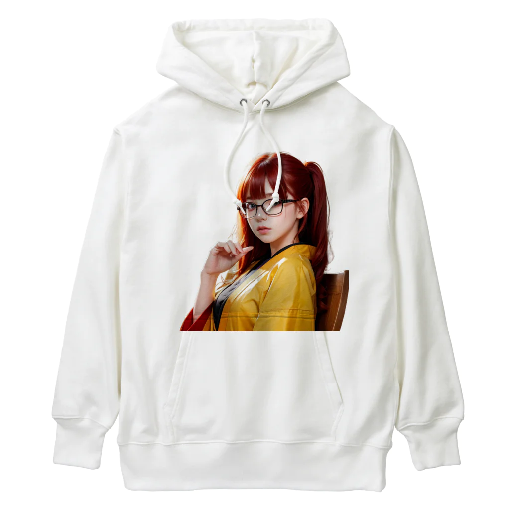 AIデザイングッズ販売　Akiba-treasure（アキバトレジャー）の大正ロマンス　日菜子さん Heavyweight Hoodie