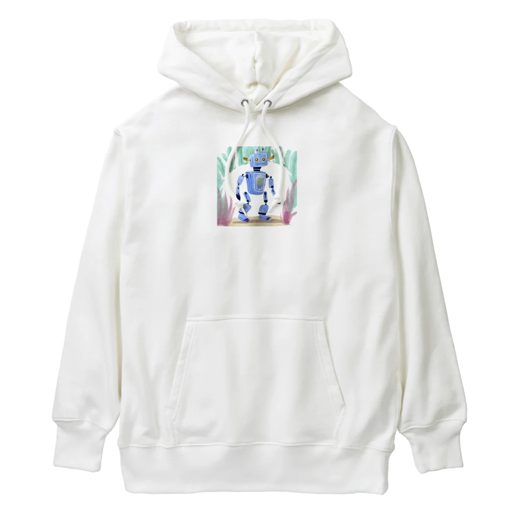 オリジナルショップのかわいいロボット Heavyweight Hoodie