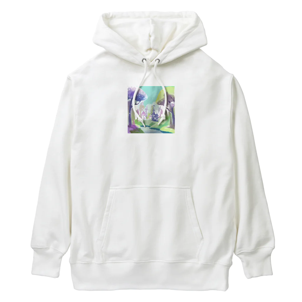 dxwtcrs94zの森のイラストグッズ Heavyweight Hoodie