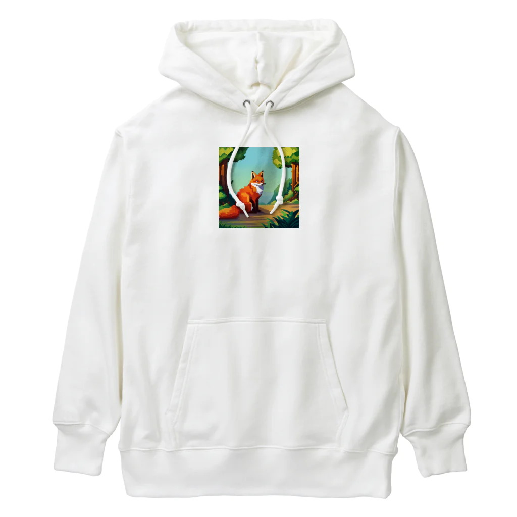 ワンダーワールド・ワンストップのドット柄のキツネ Heavyweight Hoodie