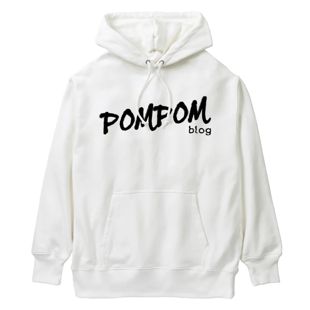 mf@PomPomBlogのDC PomPomBlog（black） ヘビーウェイトパーカー