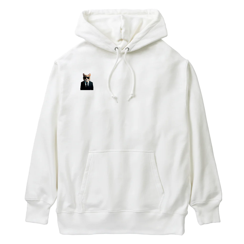 ramiakunのサングラスを掛けた猫 Heavyweight Hoodie