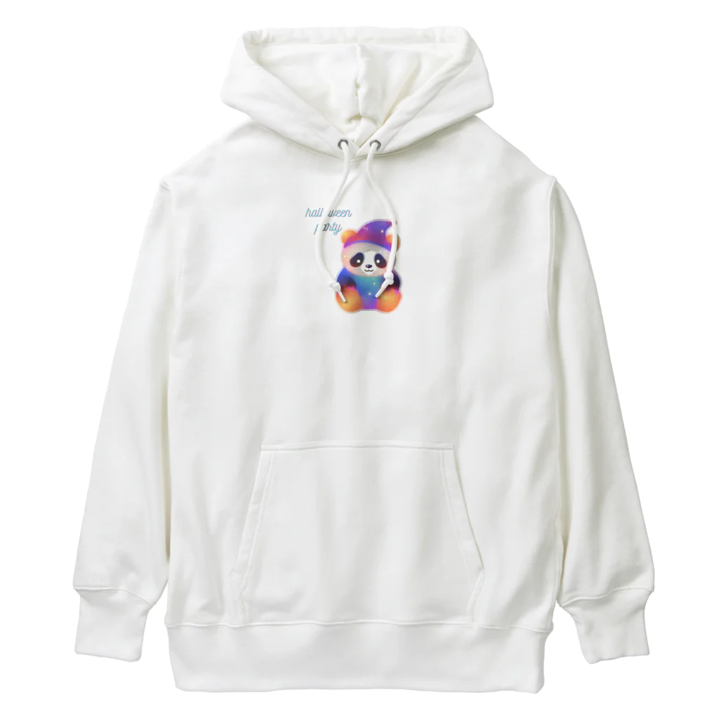 manopinoのhalloween panda Heavyweight Hoodie