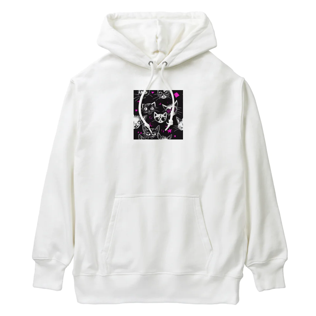 asukaのパンクな猫たち Heavyweight Hoodie