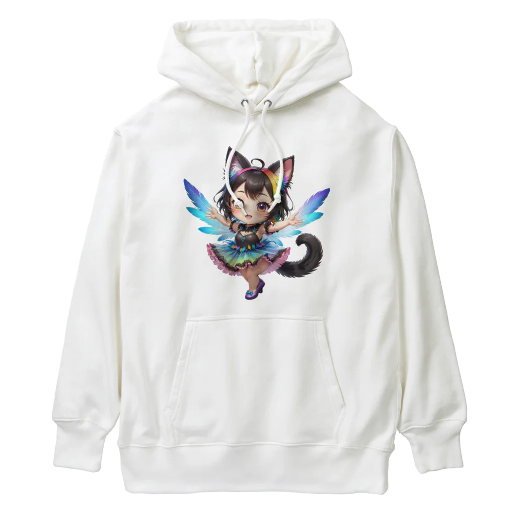 NexDreamの妖精のハロウィンフェス（黒猫2） Heavyweight Hoodie