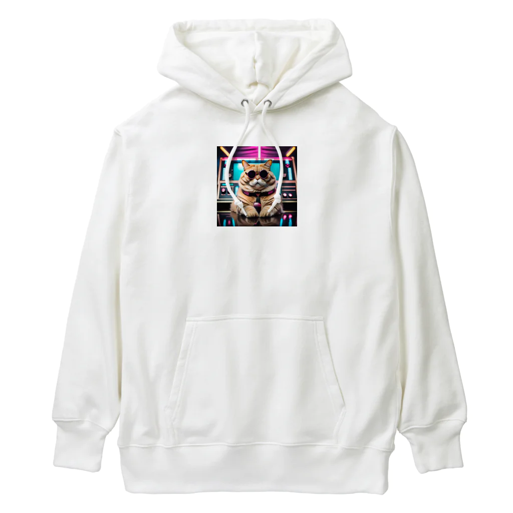 aoking_の近未来猫2 Heavyweight Hoodie