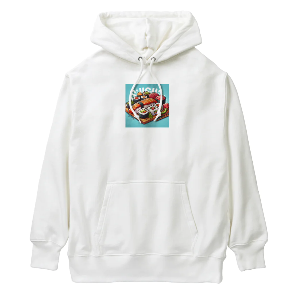 ワンダーワールド・ワンストップのカラフルなユニークな寿司 Heavyweight Hoodie