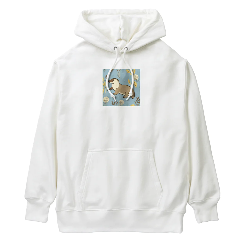 ホワホワらぼのおさんぽカワウソ Heavyweight Hoodie