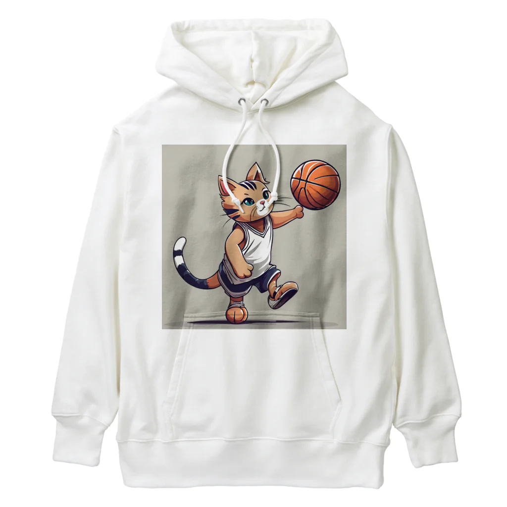 マーshopのバスケにゃんこ Heavyweight Hoodie