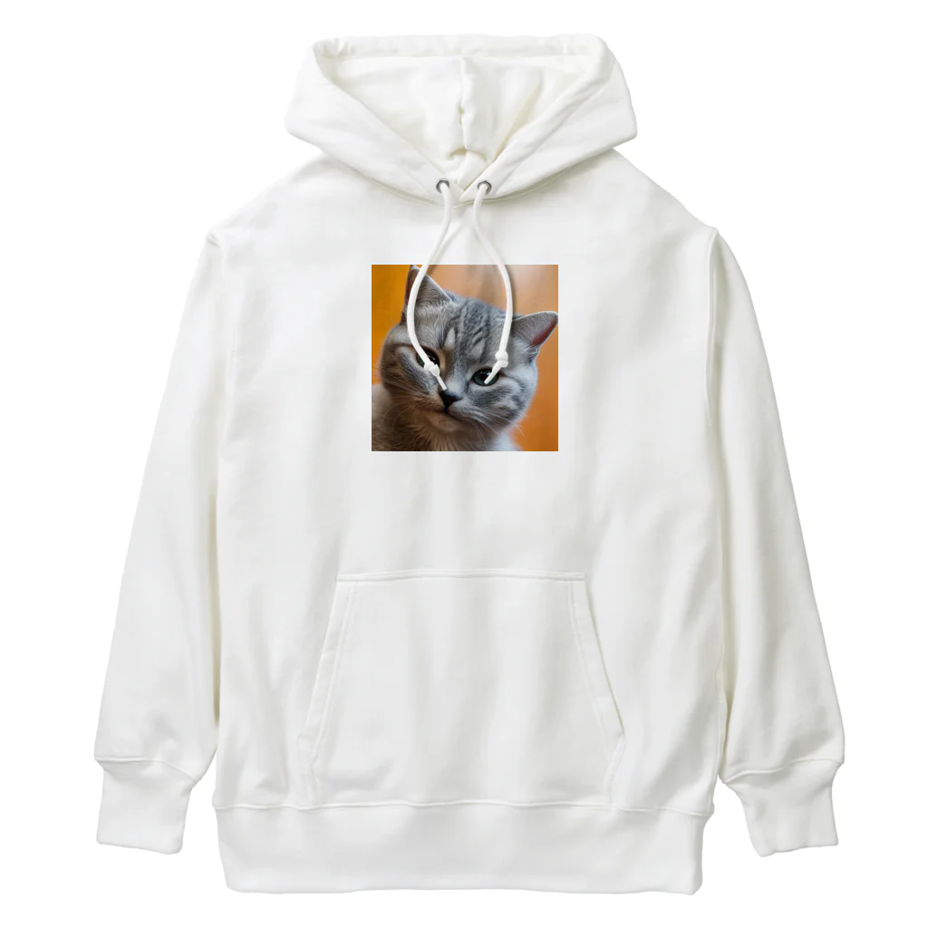 フリーダムの見つめる猫 Heavyweight Hoodie