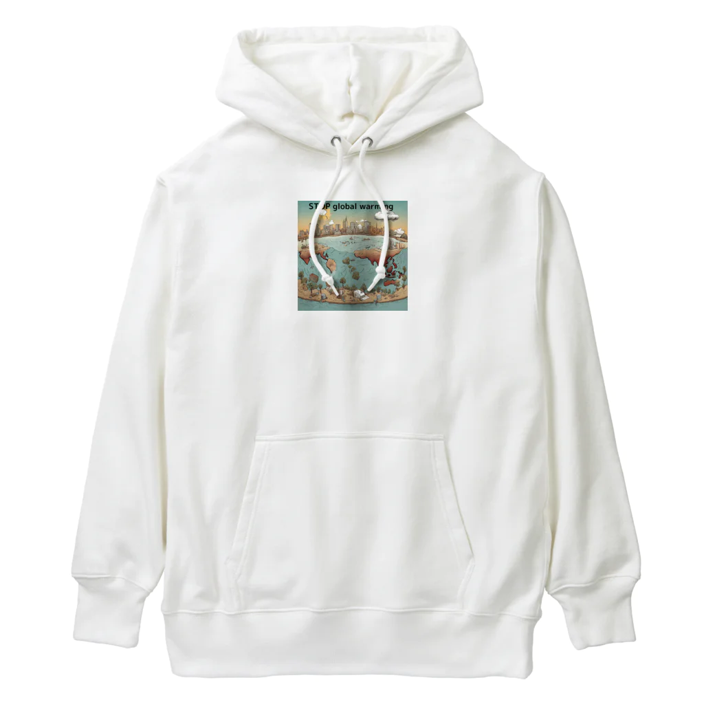 akarityanのstop　地球温暖化 Heavyweight Hoodie