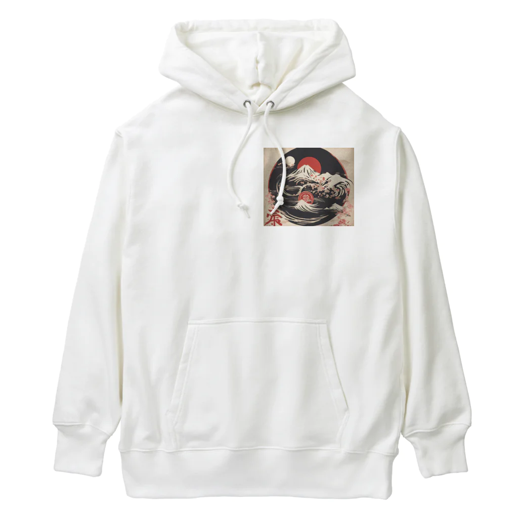 那須モバイル店の荒々しい風景 Heavyweight Hoodie