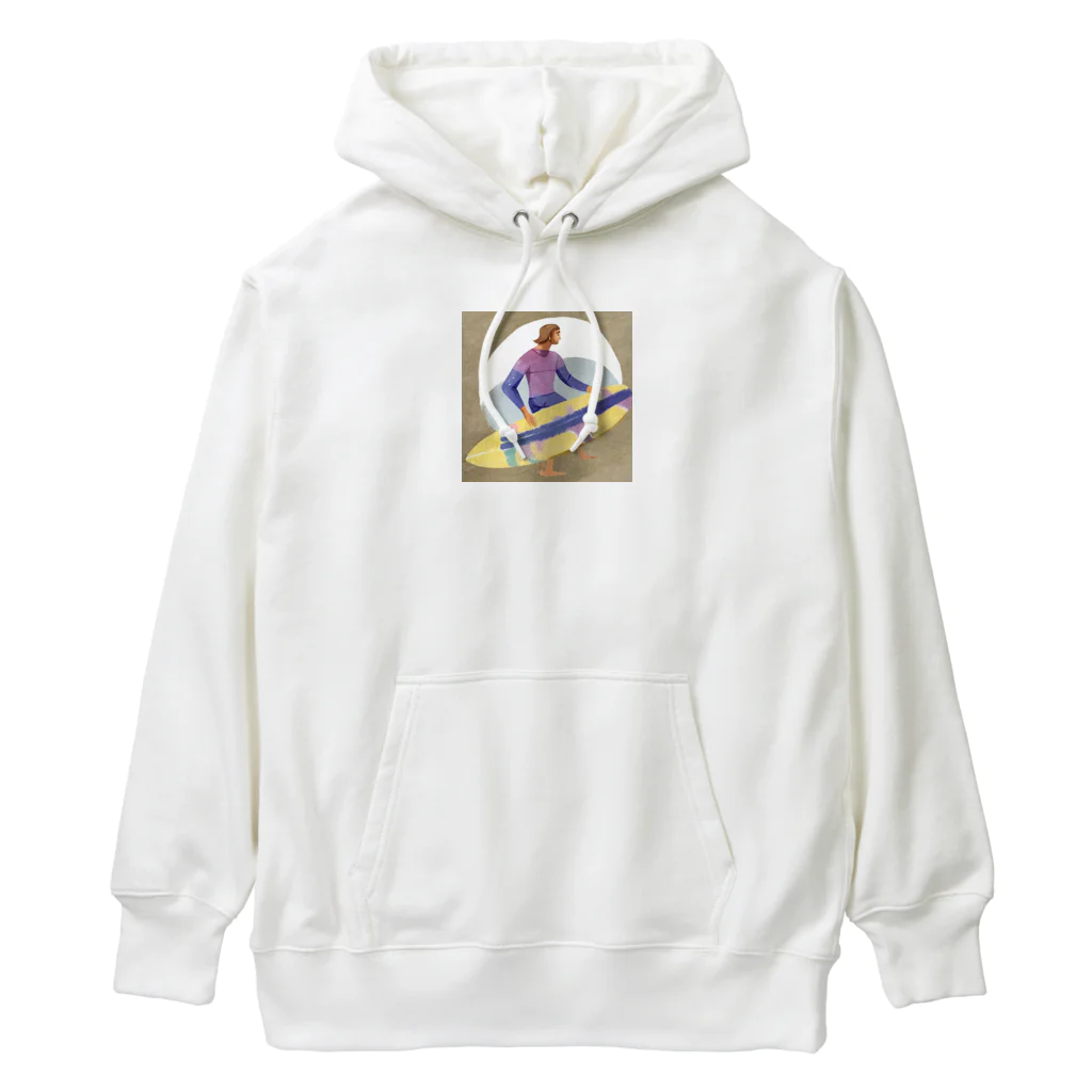 musashi-5のサーファーのダニエル Heavyweight Hoodie