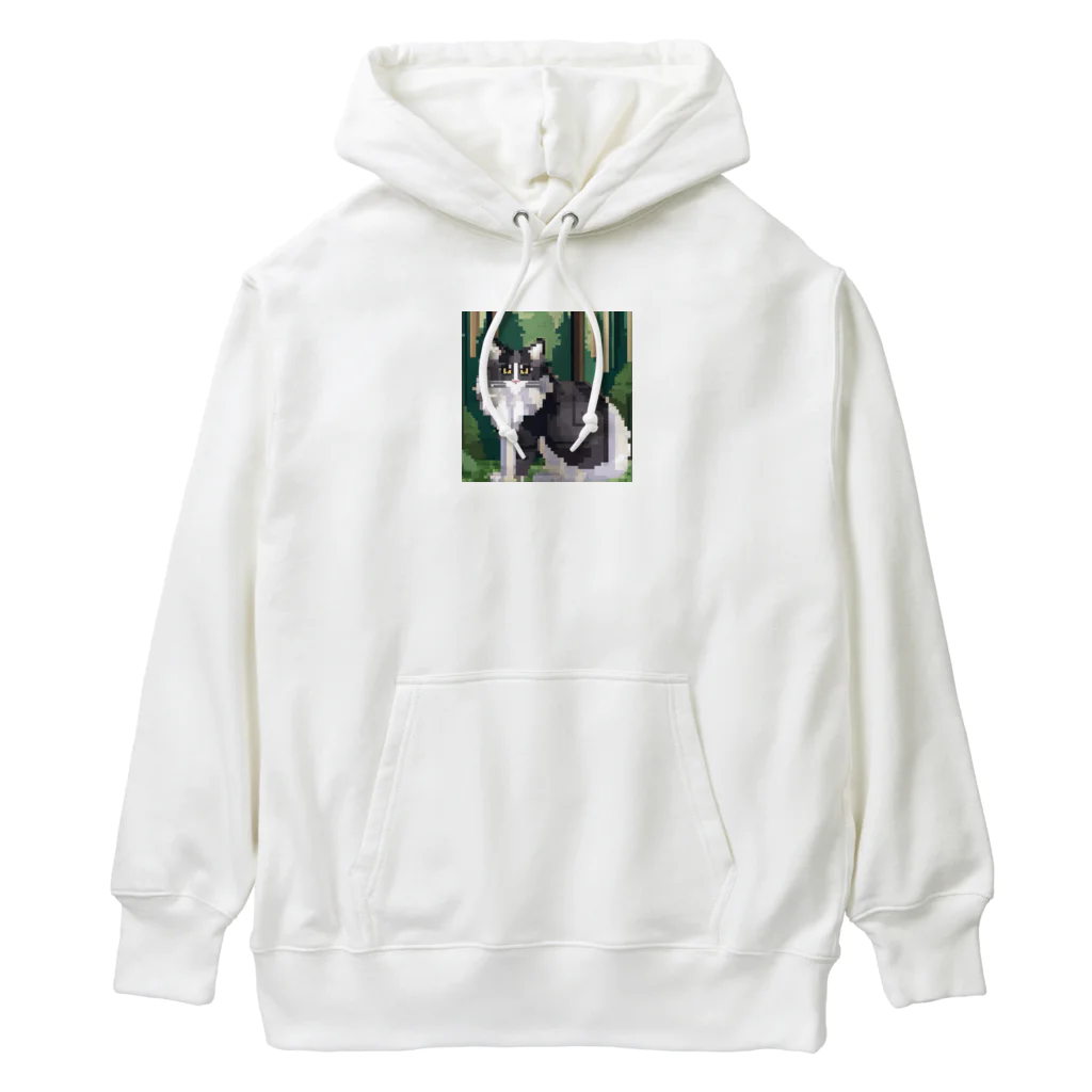 kindonesiaのドット絵のアメリカンショートヘア Heavyweight Hoodie