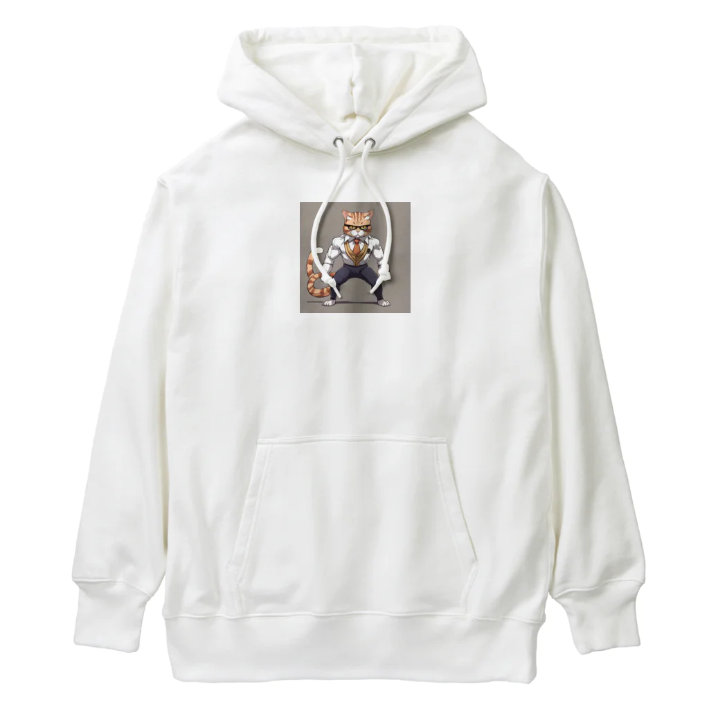 Innovat-Leapのネコサラリーマン Heavyweight Hoodie