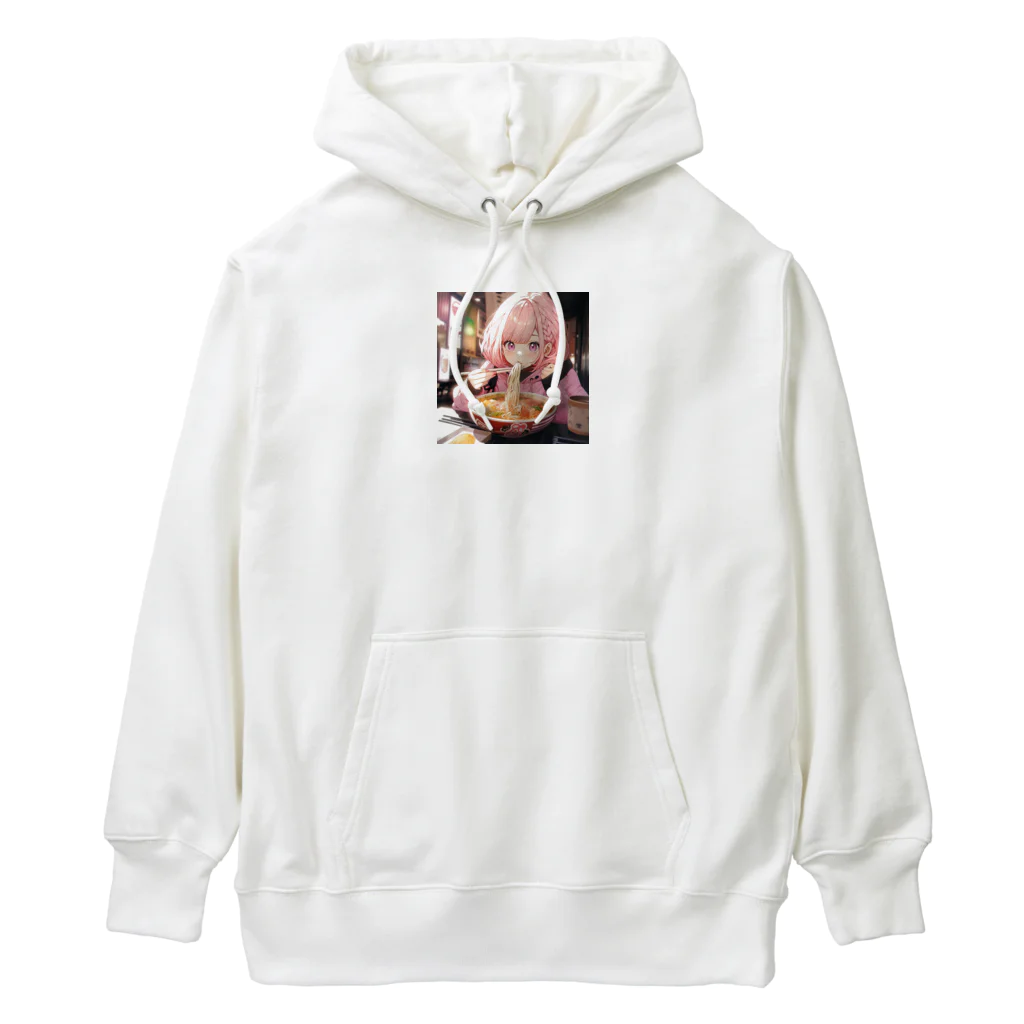 ぶーたんのラーメンをたべる女の子 Heavyweight Hoodie