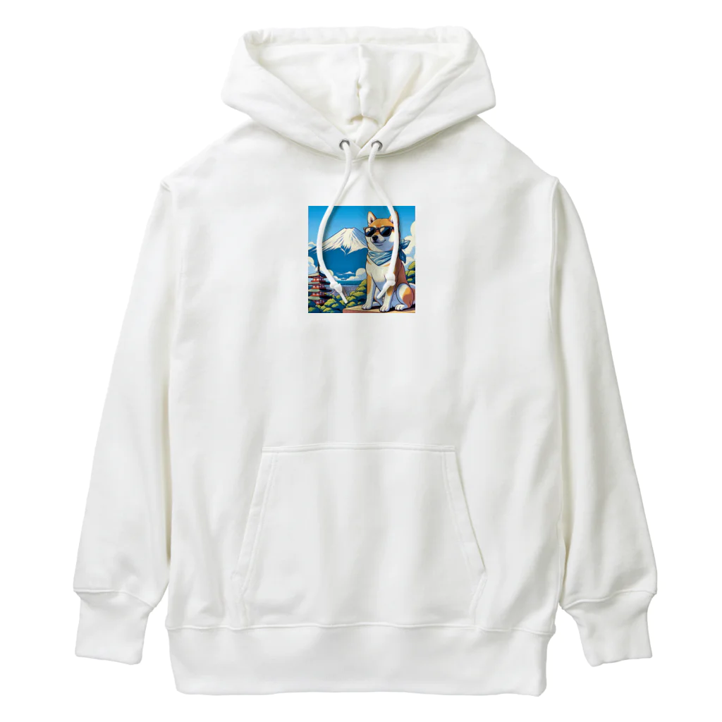 ピヨっこのサングラス犬　【銀次郎】 Heavyweight Hoodie