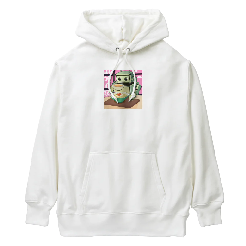 pepe55の札幌ラーメンを愛するロボ Heavyweight Hoodie