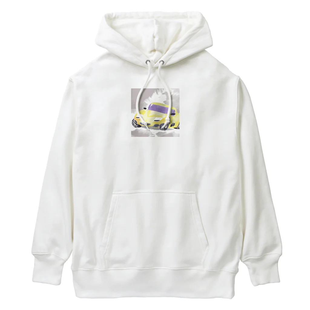 katapiiiの人気！水彩画風スポーツカー Heavyweight Hoodie