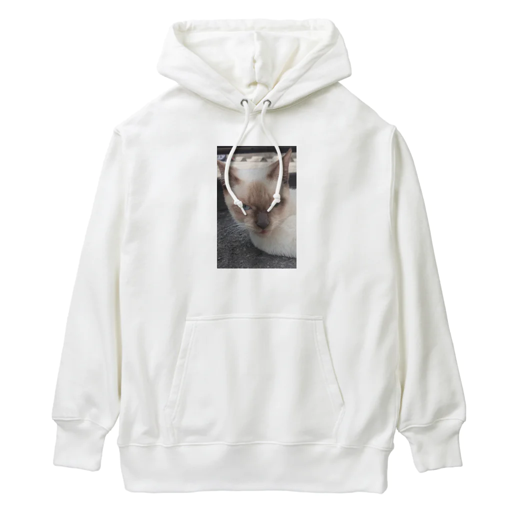 Makoto_Kawano Designの悪そうなのにカワイイ猫ちゃん Heavyweight Hoodie