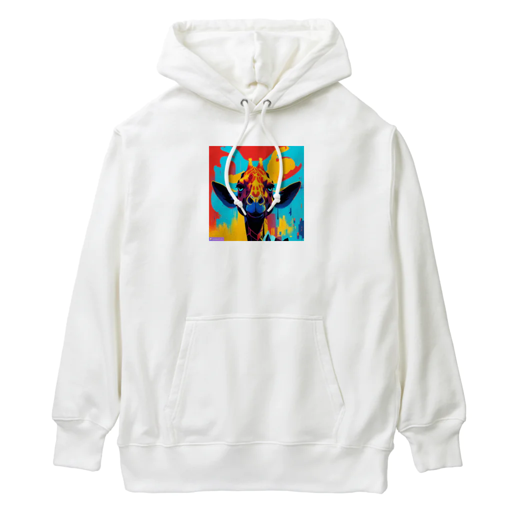 tomo0404の怒れるキリン Heavyweight Hoodie