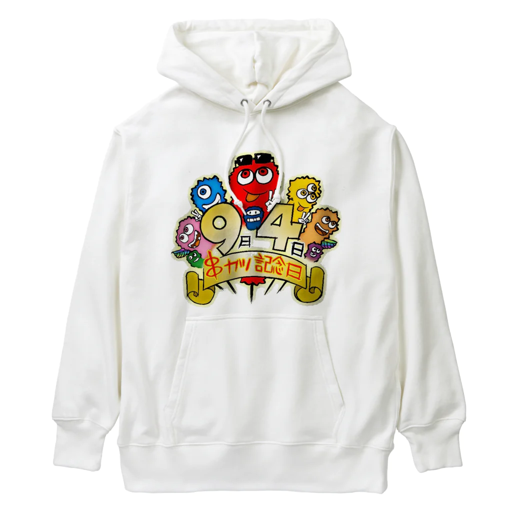 串カツワールドの串カツの妖精クシニョロ（９月４日串カツ記念日） Heavyweight Hoodie