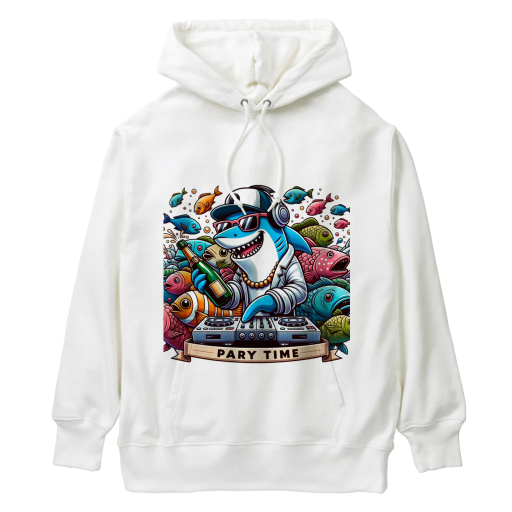 DJシャークのDJシャーク(PARY TIME) Heavyweight Hoodie