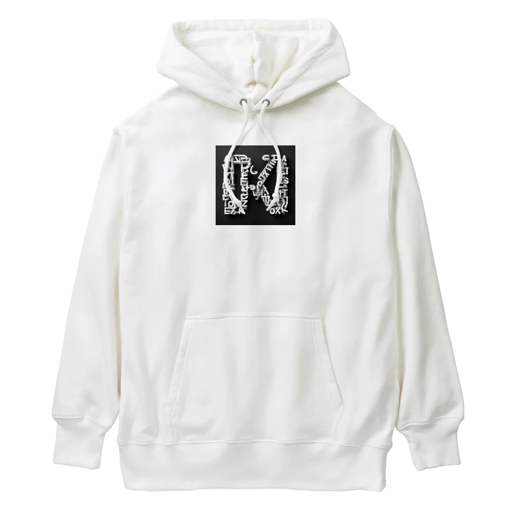 mini_asuのアルファベットデザイン Heavyweight Hoodie