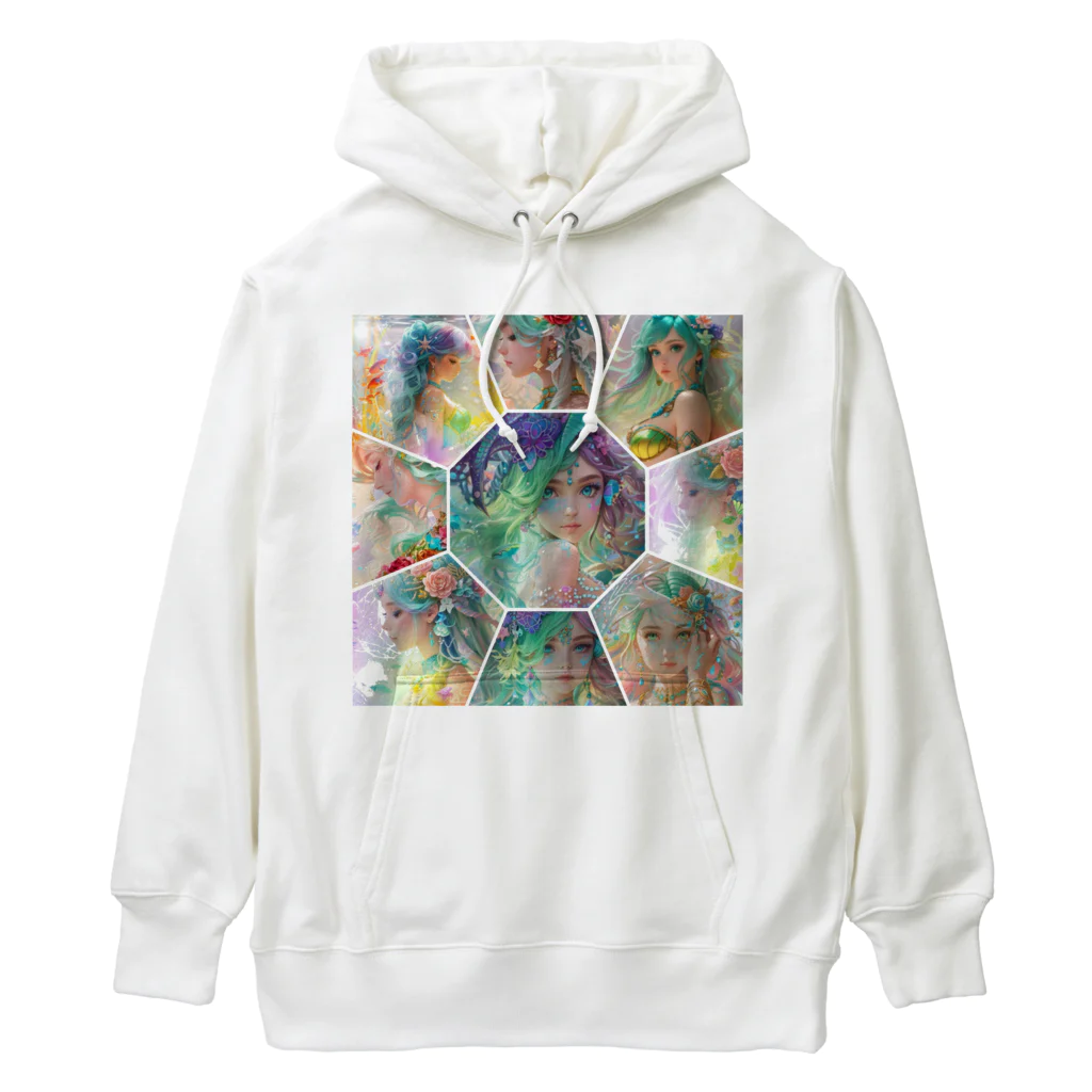 💖宇宙整体♪🌈♪こころからだチャンネル♪💖のuniversal mermaid  REINAの心の旅 Heavyweight Hoodie