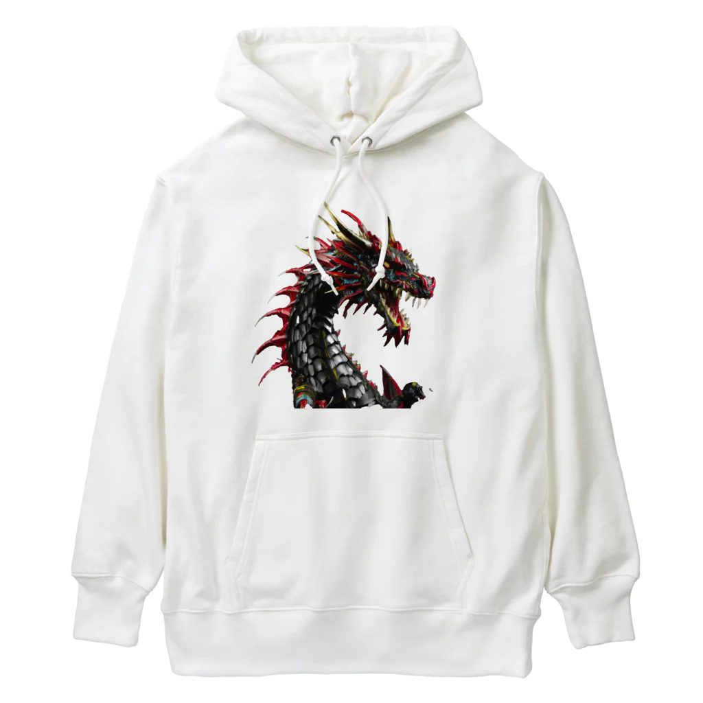 takkoroのブラックドラゴン Heavyweight Hoodie