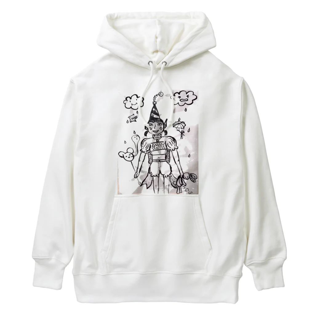 結社黒猫の遊園地のピエロ Heavyweight Hoodie