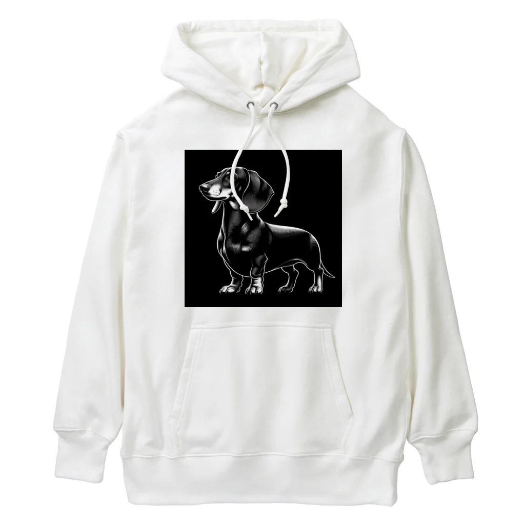 calcium369のダックスフンド Heavyweight Hoodie