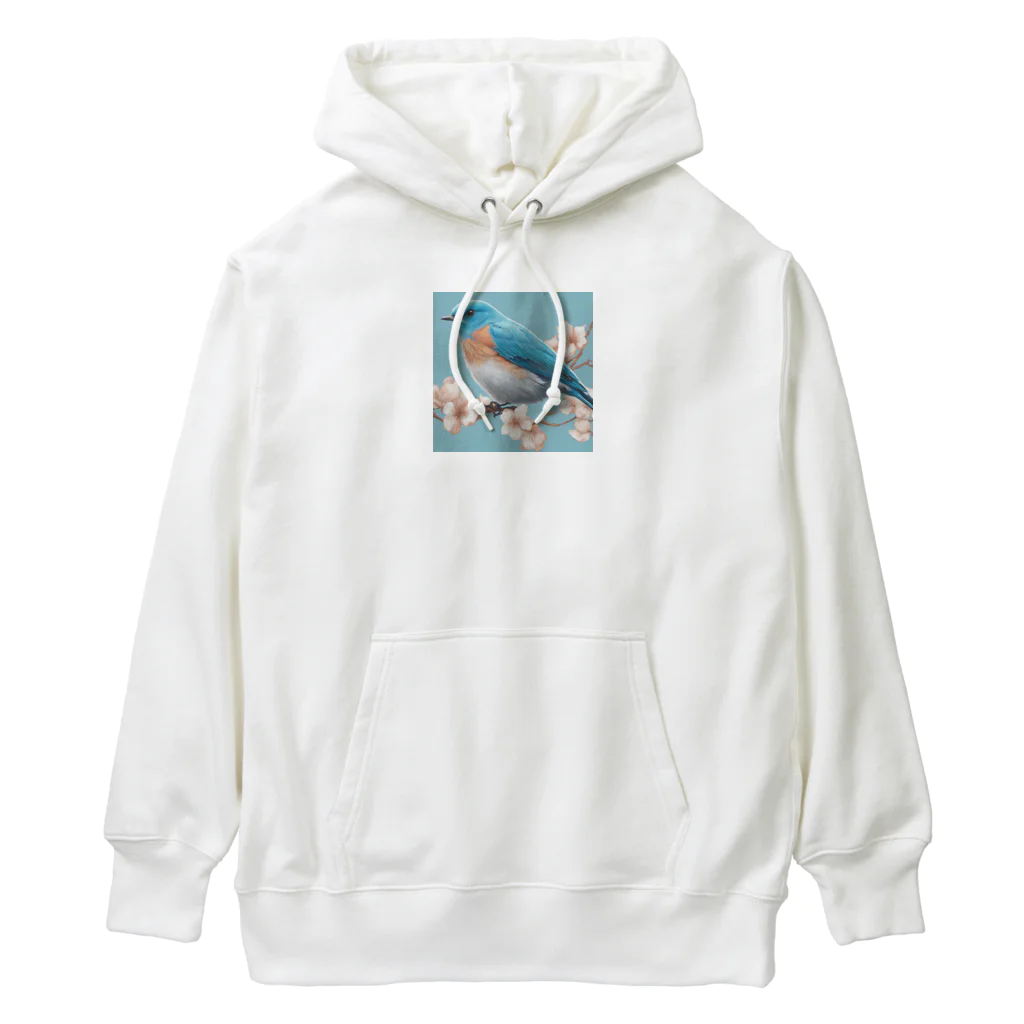 ❤︎cute❤︎のbeautiful blue bird Heavyweight Hoodie