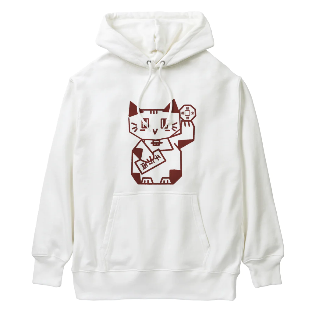 Lin Designのしかくい招き猫 Heavyweight Hoodie