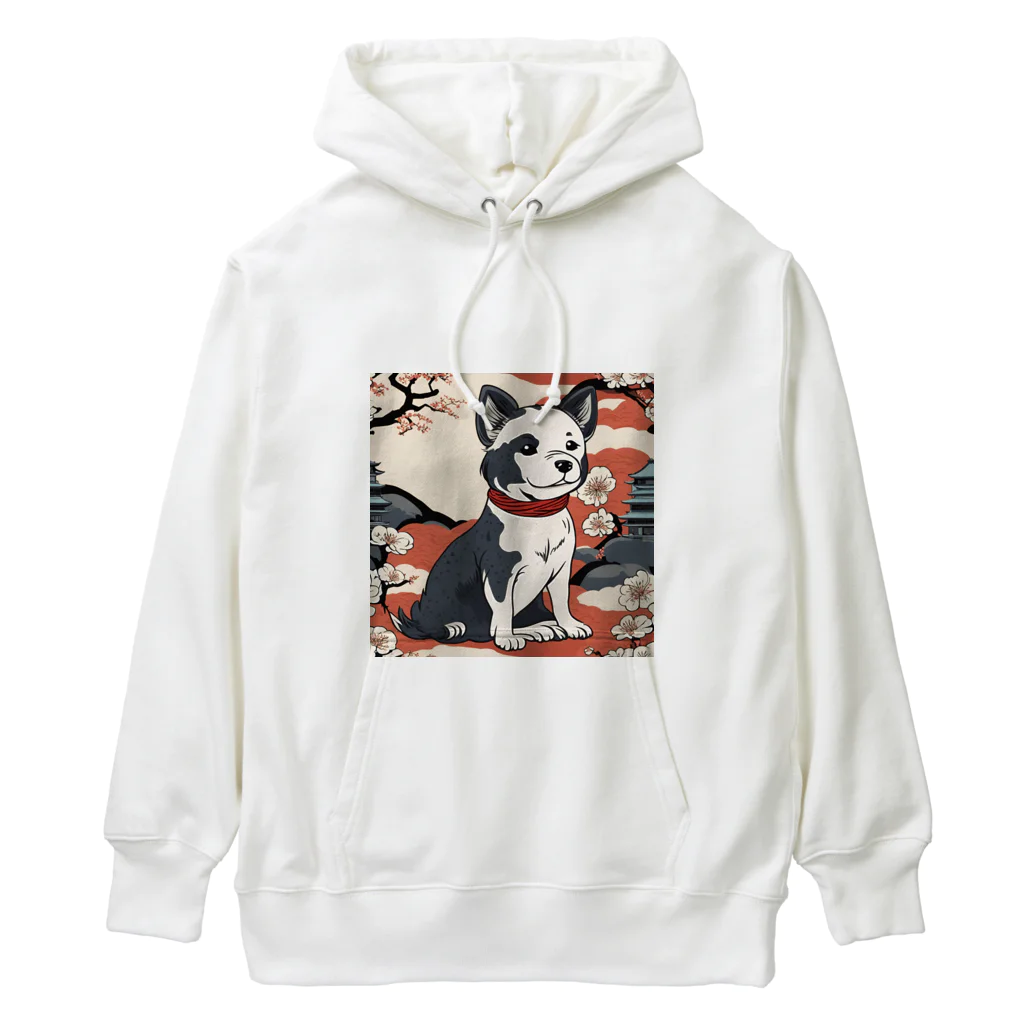 ただjapaneseなだけ🙌の絵巻の犬小町 Heavyweight Hoodie