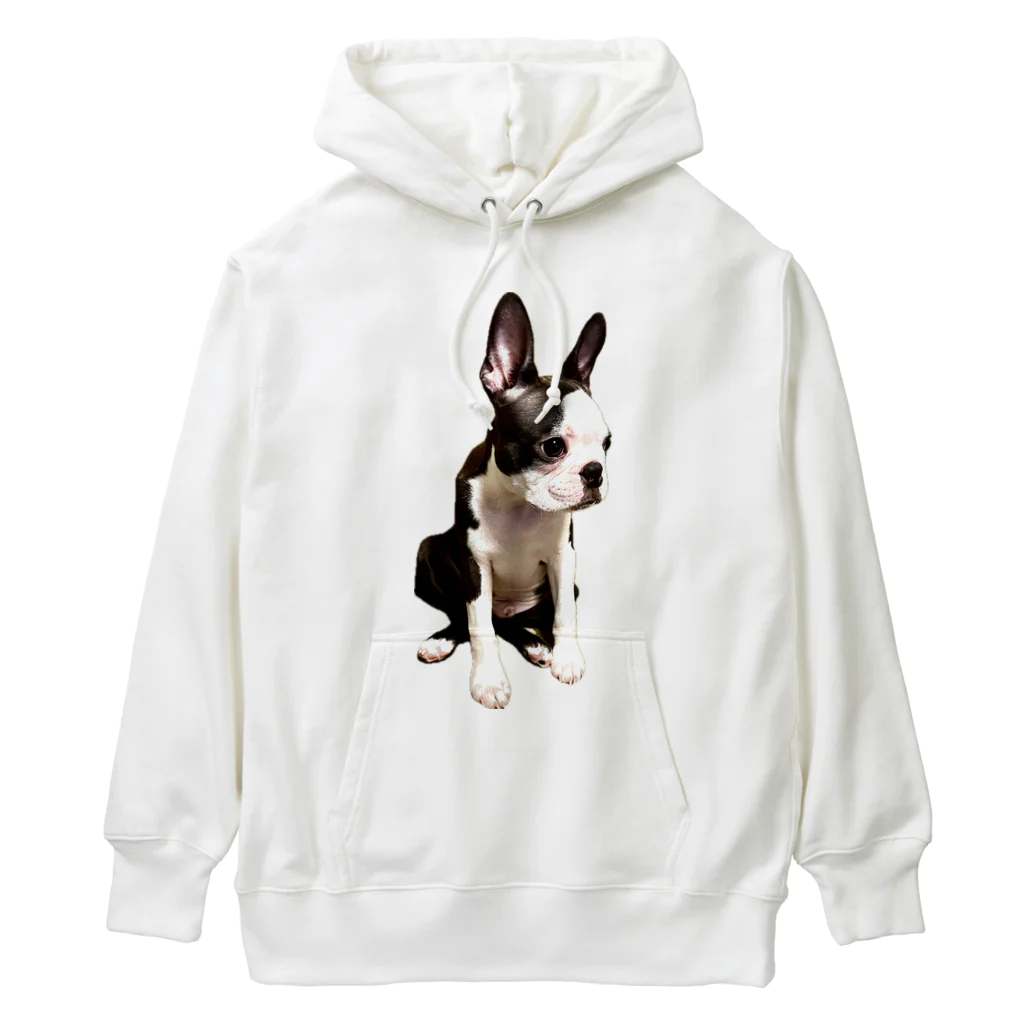 Komugi_bostonterrierのボステリのこむぎ Heavyweight Hoodie