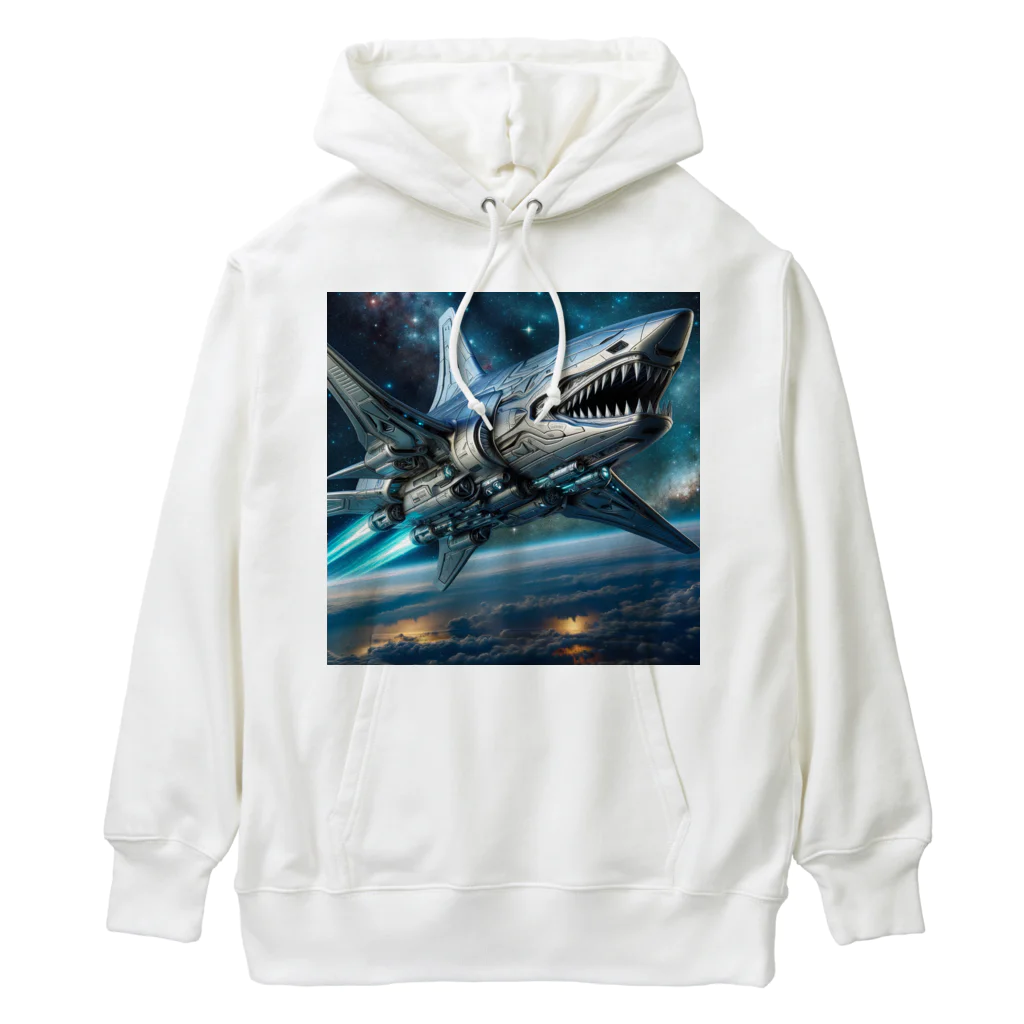 RISE　CEED【オリジナルブランドSHOP】のサメの宇宙船 Heavyweight Hoodie