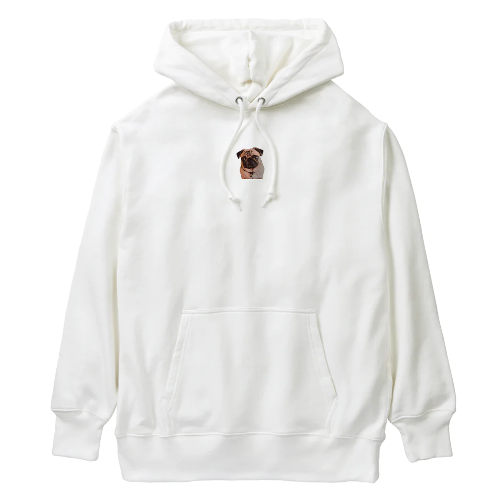 凛.shopのクリクリおめめのパグちゃん Heavyweight Hoodie