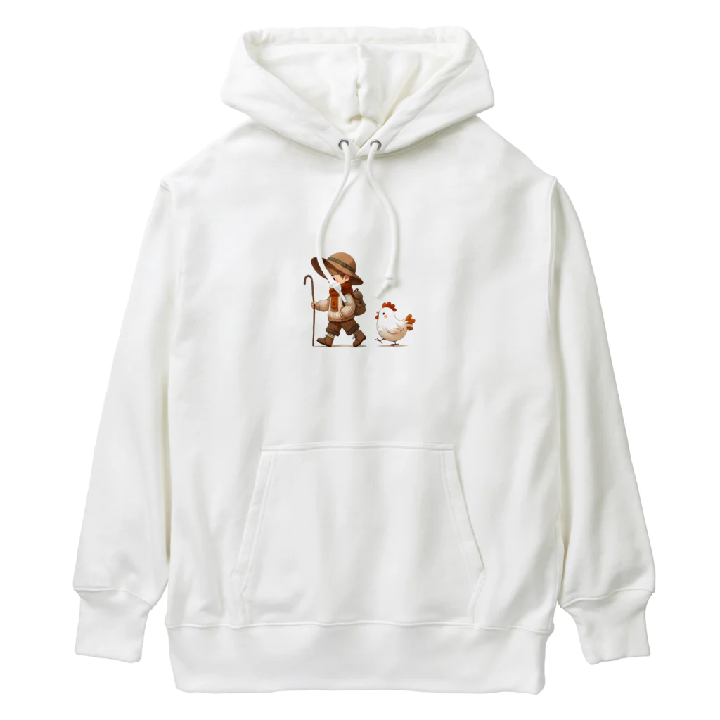 CleartDesignのBoy&Chicken Heavyweight Hoodie