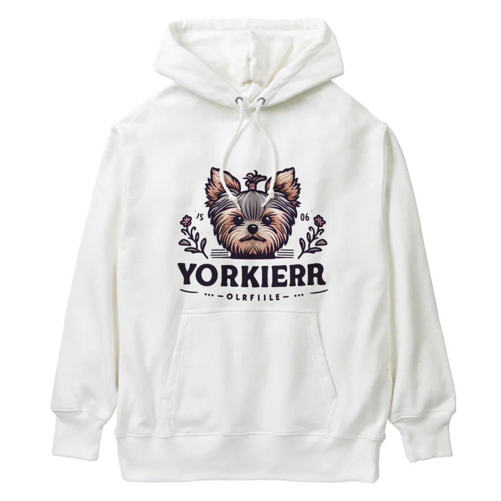 ガオのお店のかわいいヨークシャテリアのロゴ入りグッズ Heavyweight Hoodie