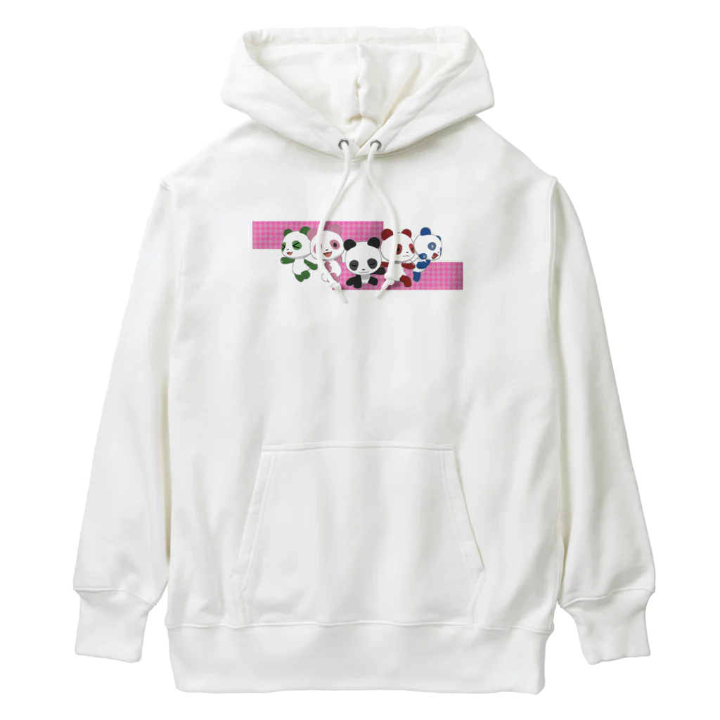 sora × 3D LEELEE Shopのスーパー戦隊（桃/千鳥格子） Heavyweight Hoodie