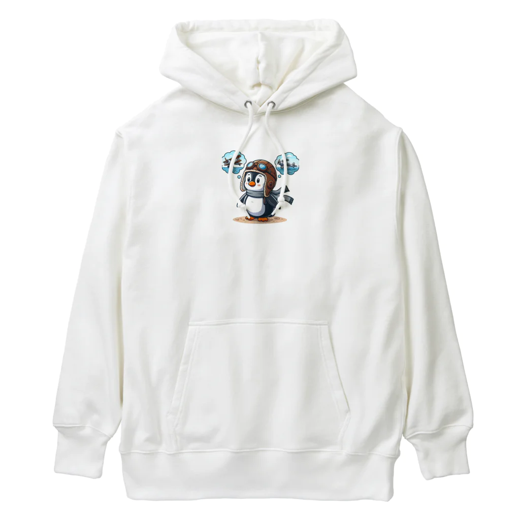 JUN-yの空を飛びたいペンギン Heavyweight Hoodie