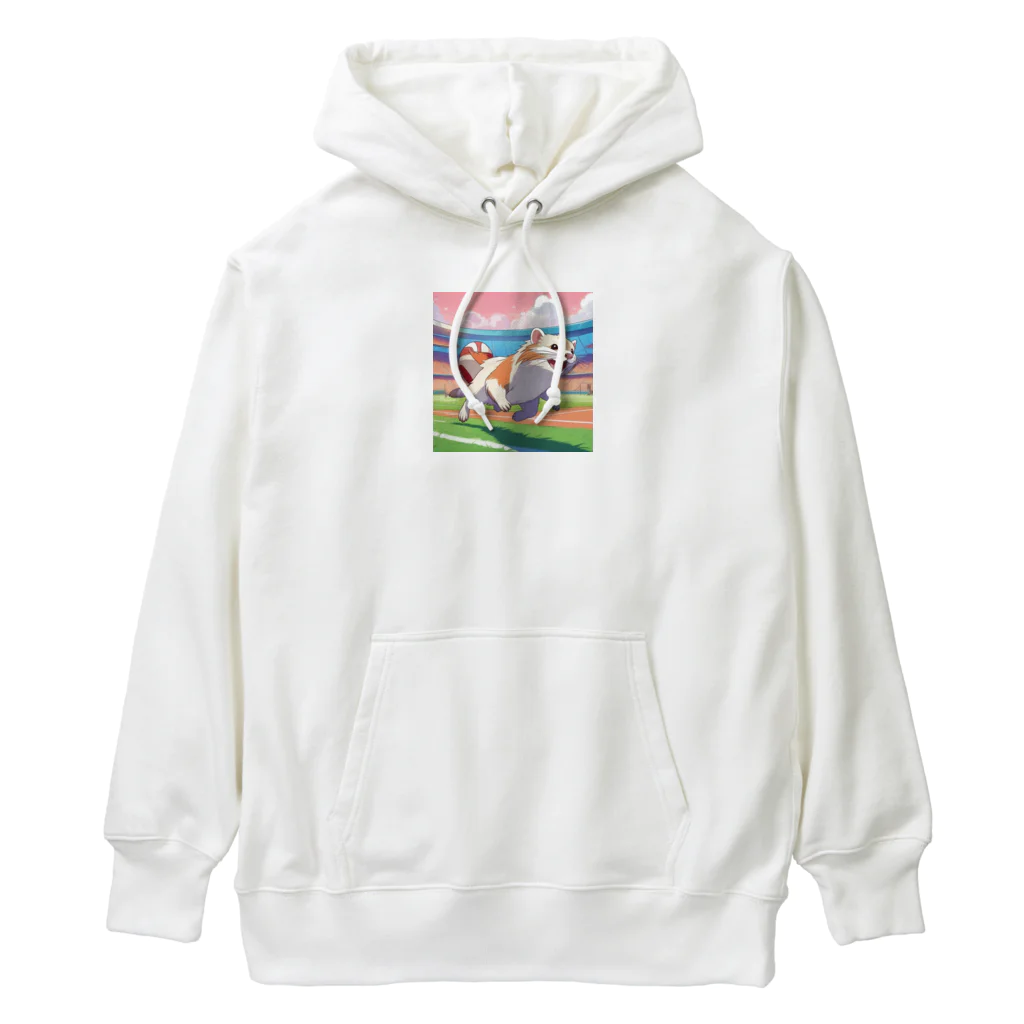 自然の非日常の走るフェレット Heavyweight Hoodie