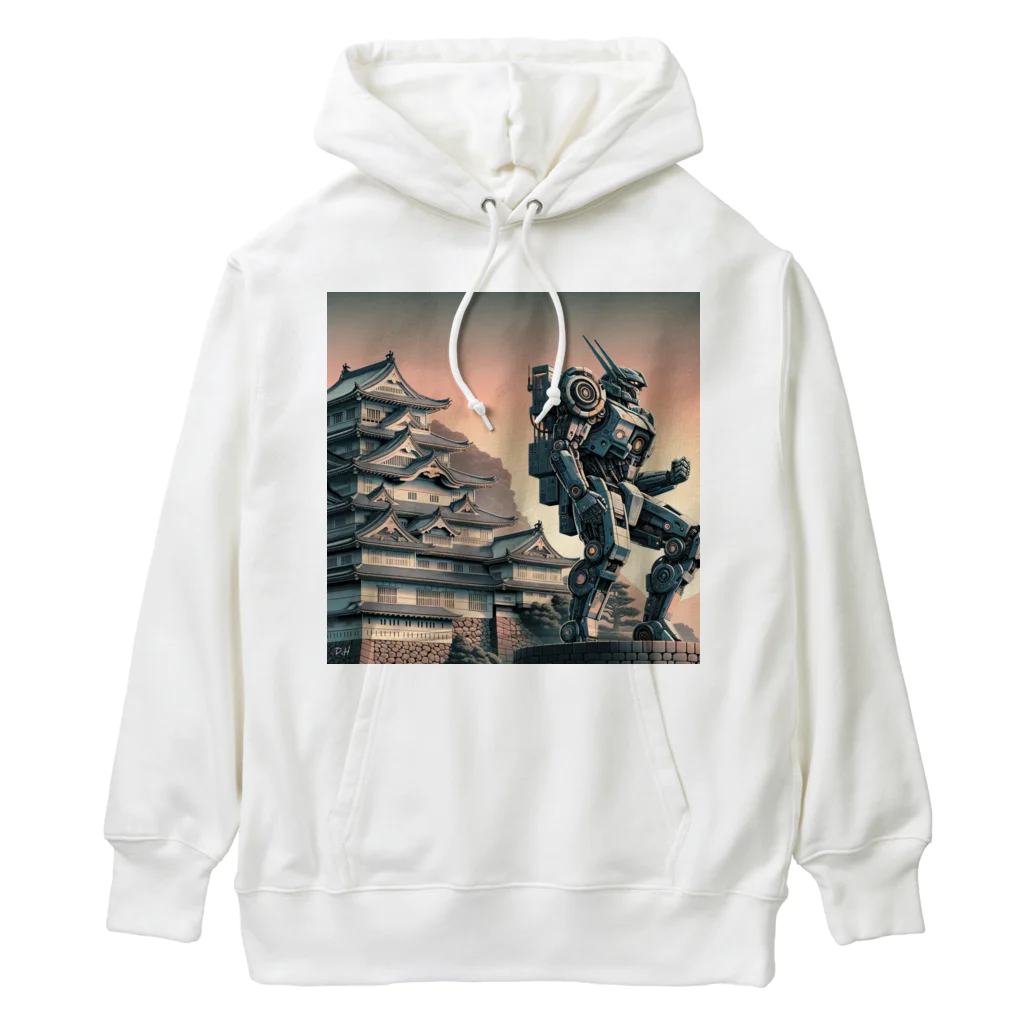 こまイヌ屋たちの小田原城ロボ Heavyweight Hoodie