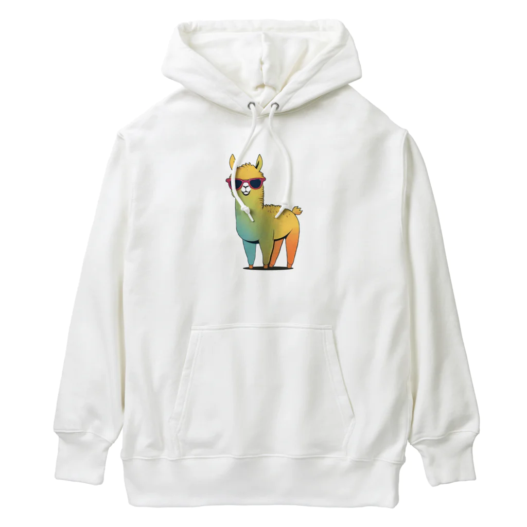 aokitaのアルパカサングラス【カラフルキュート】 Heavyweight Hoodie