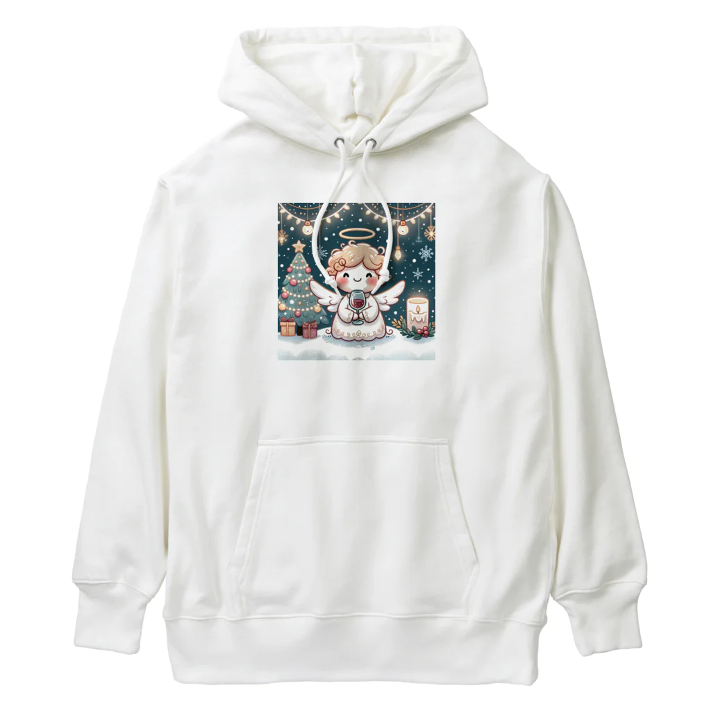 たまき工房の呑(どん)天使のクリスマスデフォルメ Heavyweight Hoodie