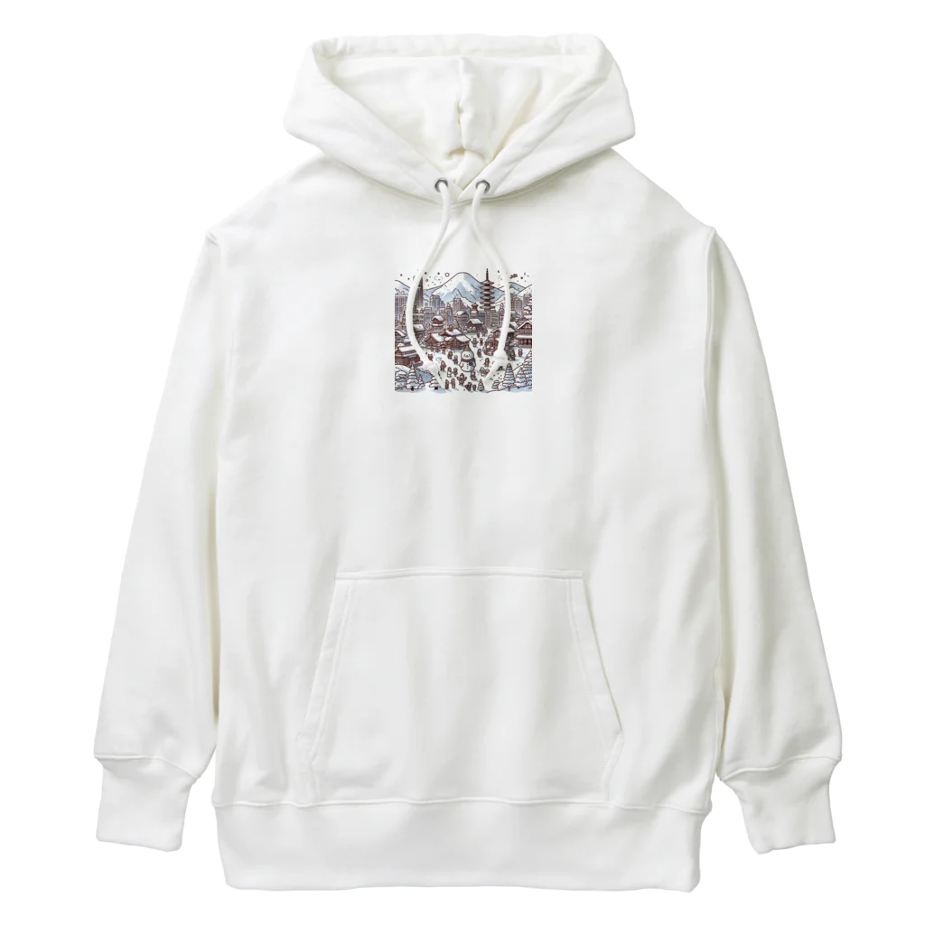 にゃんたみやの雪の花火 Heavyweight Hoodie