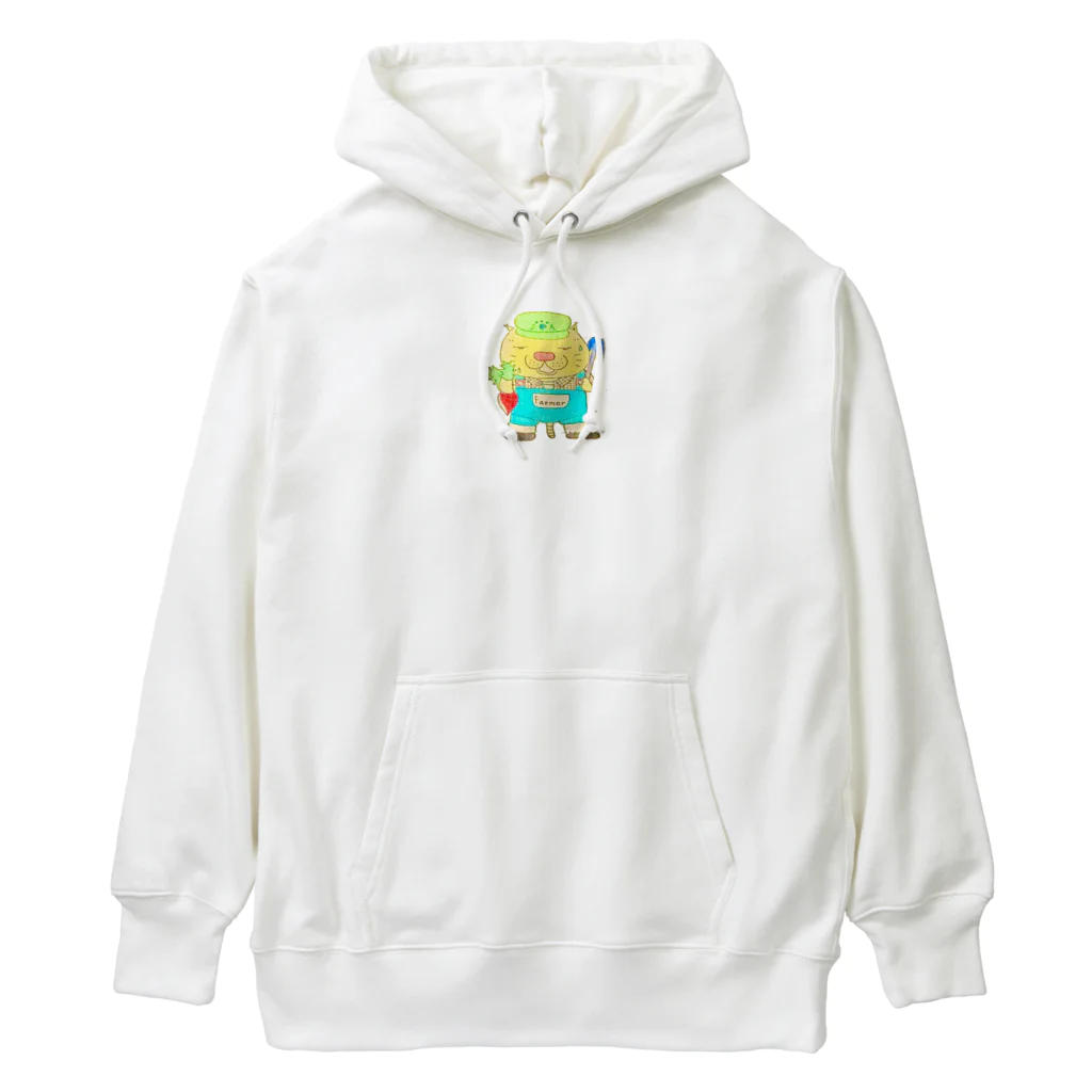 マティリアルの可愛い猫の農家さん Heavyweight Hoodie