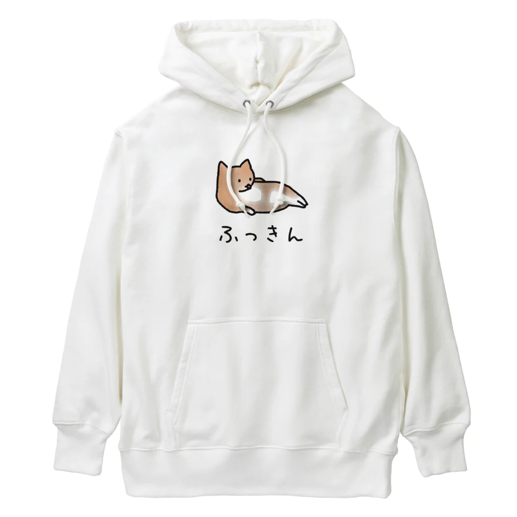 ねこなにもわからん の[筋トレ猫シリーズ]ふっきんねこちゃん[茶白猫] Heavyweight Hoodie