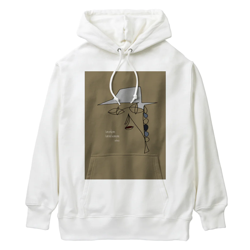 sorbericaの一筆書き三つ編みガール Heavyweight Hoodie